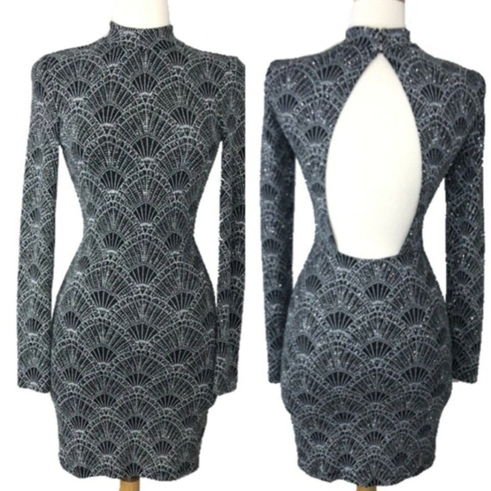 Sparkly design body con dress